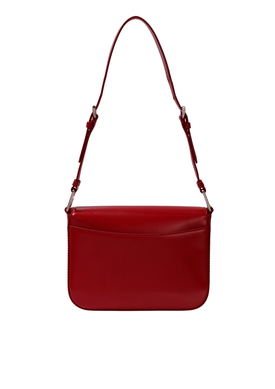 BOLSA PRADA SPAZZOLATO FLAP BAG VERMELHO ORIGINAL – Gringa