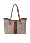 GG SUPREME LARGE OPHIDIA SHOPPING BAG
