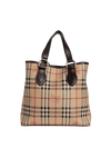 HAYMARKET CHECK CANVAS TOTE