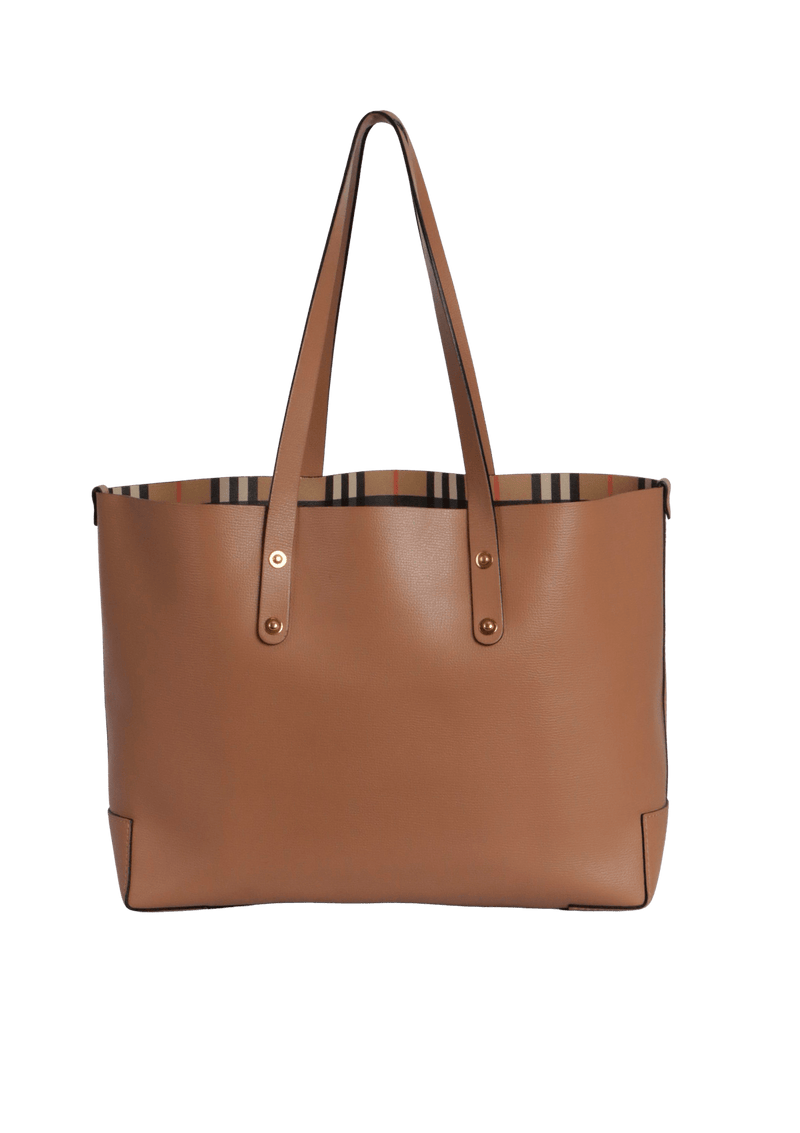 EMBOSSED CREST TOTE