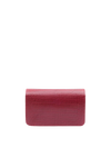 BOLSA CARTEIRA COM CORRENTE TRANSVERSAL FOREVER NEW CROCO BURGUNDY