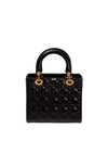 MEDIUM PATENT CANNAGE LADY DIOR
