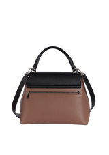 LEATHER TOP HANDLE BAG