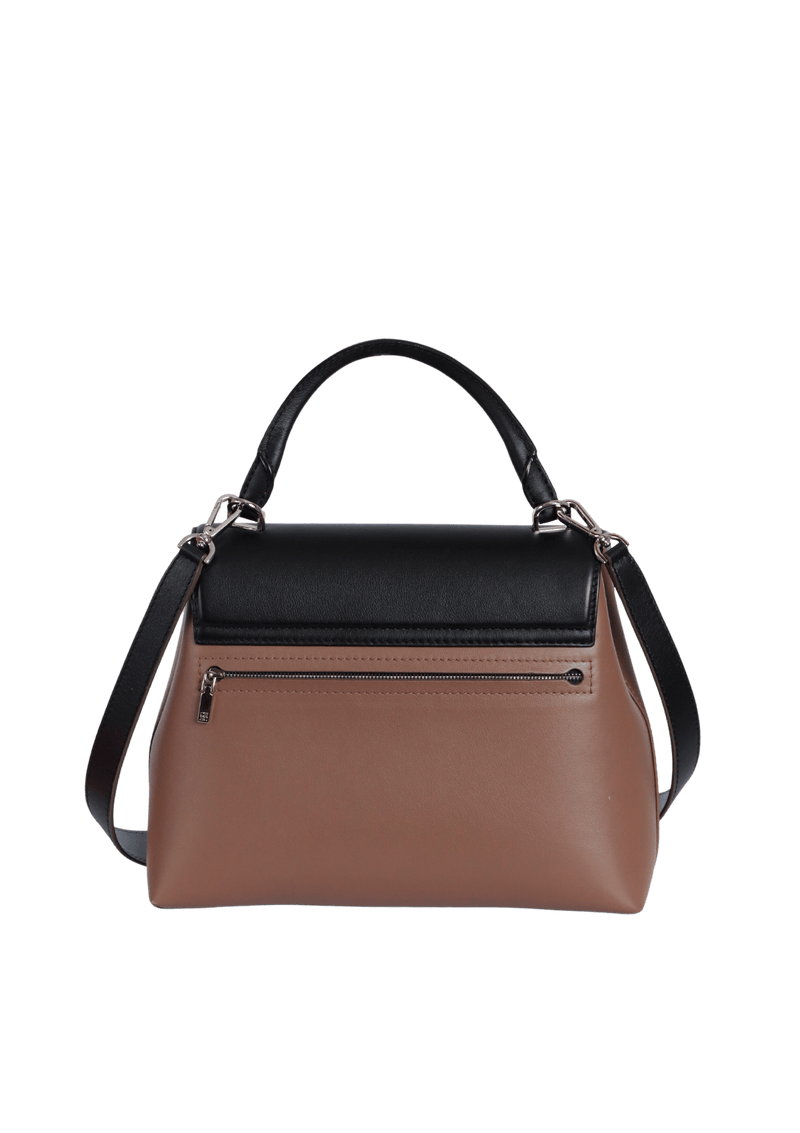 LEATHER TOP HANDLE BAG