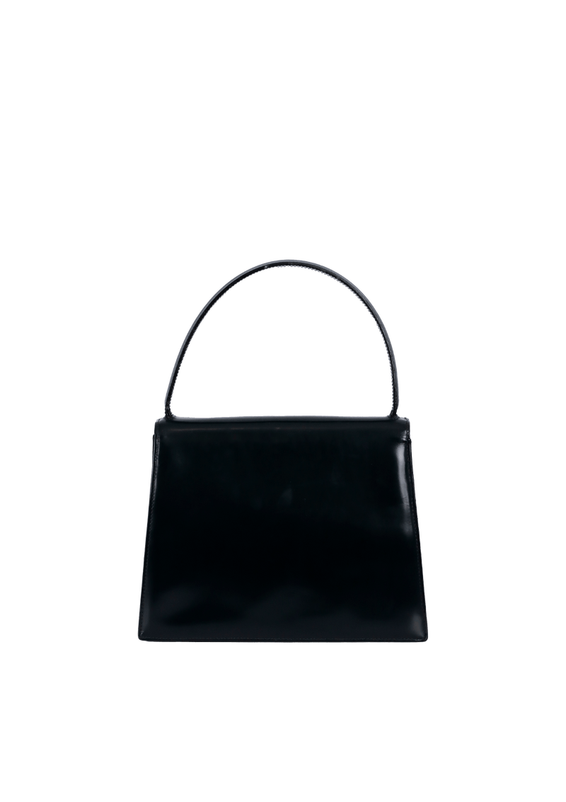 LEATHER TOP HANDLE BAG