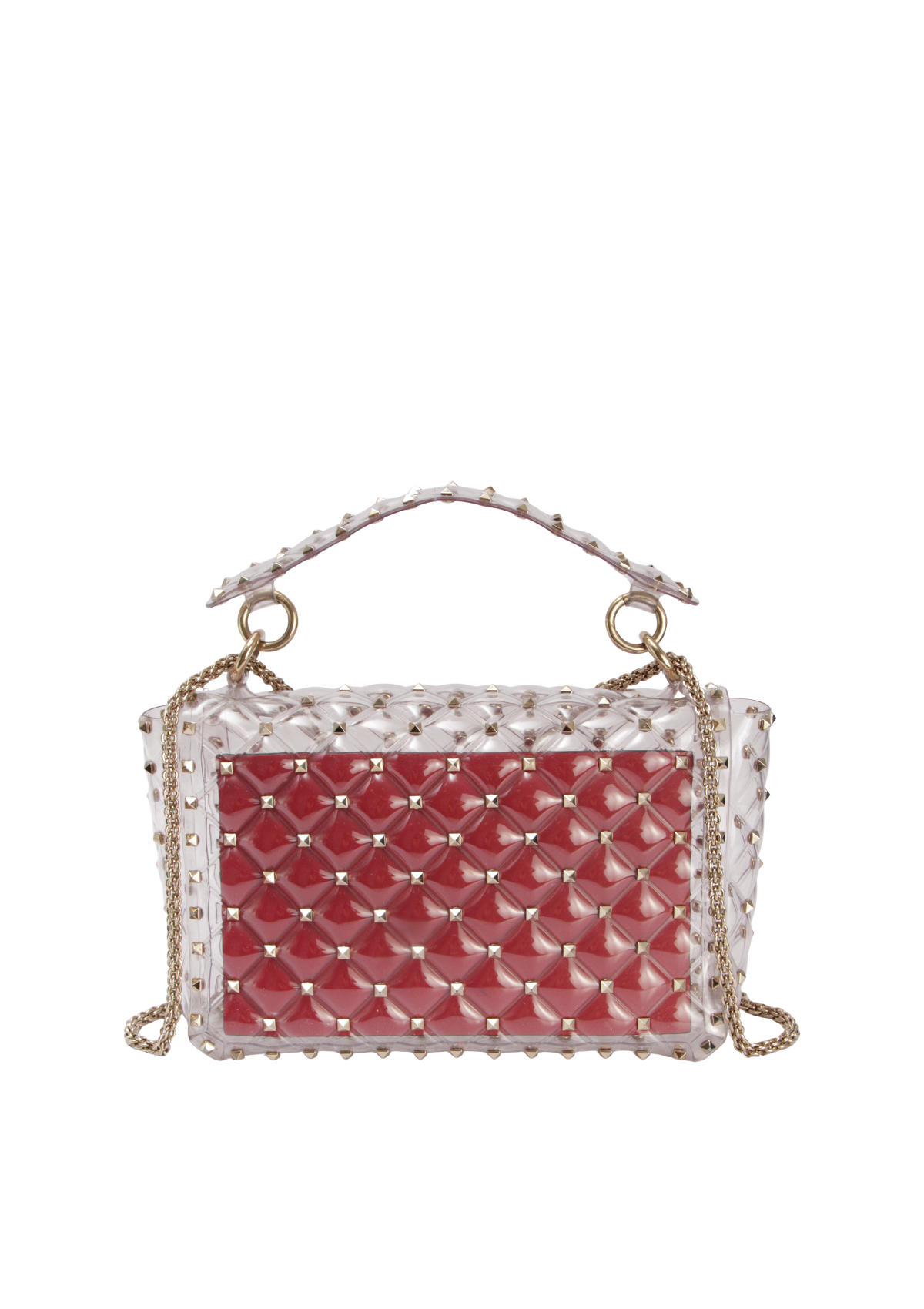 MEDIUM ROCKSTUD SPIKE QUILTED PVC