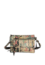 GLACE CALF COMIC ETIQUETTE FLAP BAG