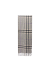 CASHMERE HOUSE CHECK FRINGE SCARF