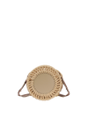 RAFFIA LOGO ROUND BAG