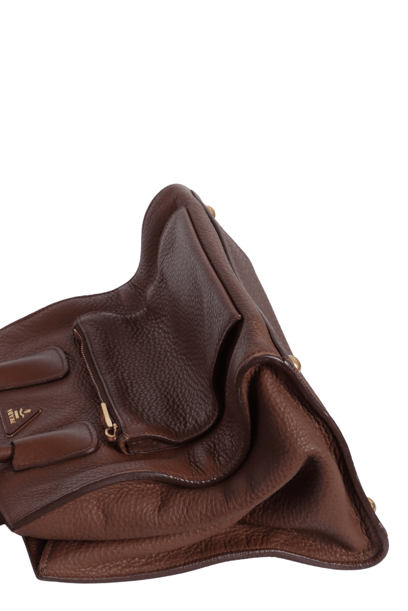 VITELLO DAINO FRONT POCKET WING TOTE