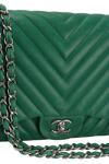CHEVRON JUMBO SINGLE FLAP BAG