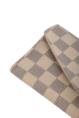 DAMIER AZUR SARAH WALLET