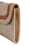 VINTAGE PYTHON SADDLE CLUTCH
