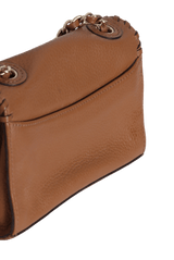 LEATHER FLAP BAG