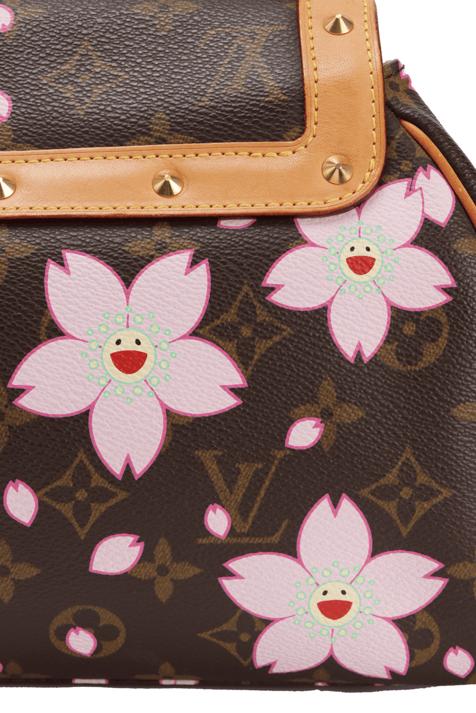 BOLSA LOUIS VUITTON MONOGRAM CHERRY BLOSSOM SAC RETRO MARROM