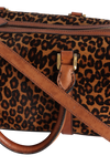 LEOPARD HOUSE CHECK BOSTON BAG