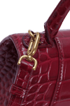 HOURGLASS SMALL CROCODILE EMBOSSED