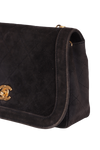 CC SUEDE FLAP BAG