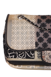 MEDIUM TWEED PATCHWORK FLAP BAG