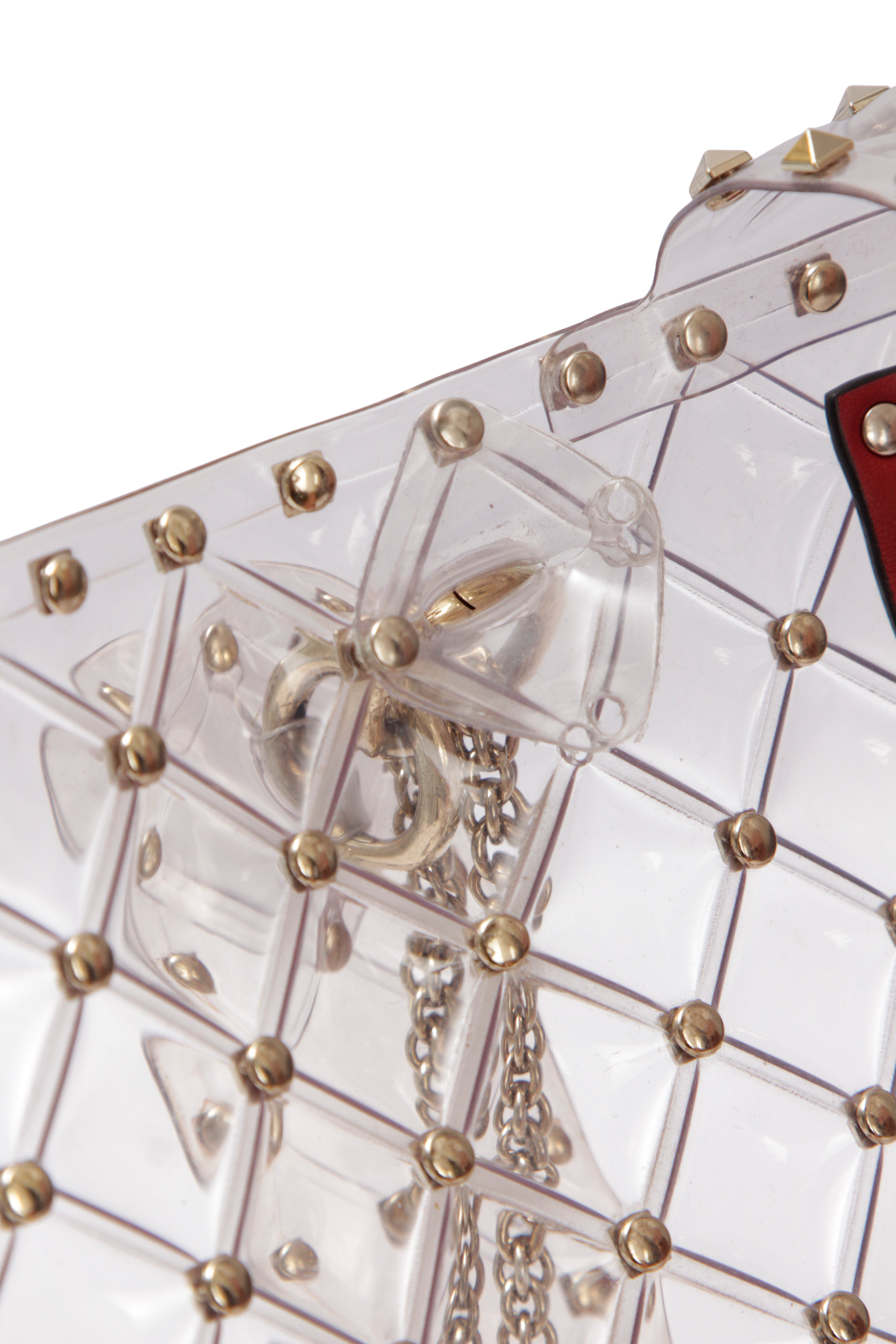 MEDIUM ROCKSTUD SPIKE QUILTED PVC