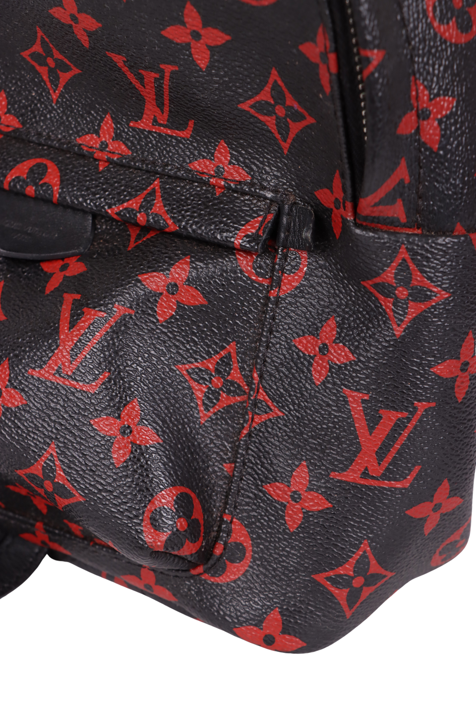 louis vuitton backpack palm springs monogram infrarouge pm black red BOLSA LOUIS VUITTON MONOGRAM INFRAROUGE PALM SPRINGS PM BACKPACK PRETO ORIGINAL – Gringa