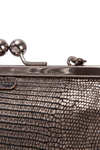 METALLIC KISS LOCK BAG