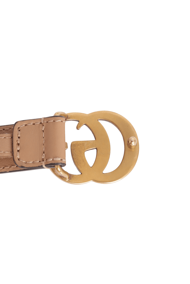 DOUBLE G LOGO THIN BELT