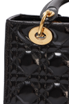 MEDIUM PATENT CANNAGE LADY DIOR