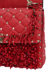 SEQUINS SMALL ROCKSTUD SPIKE FLAP BAG