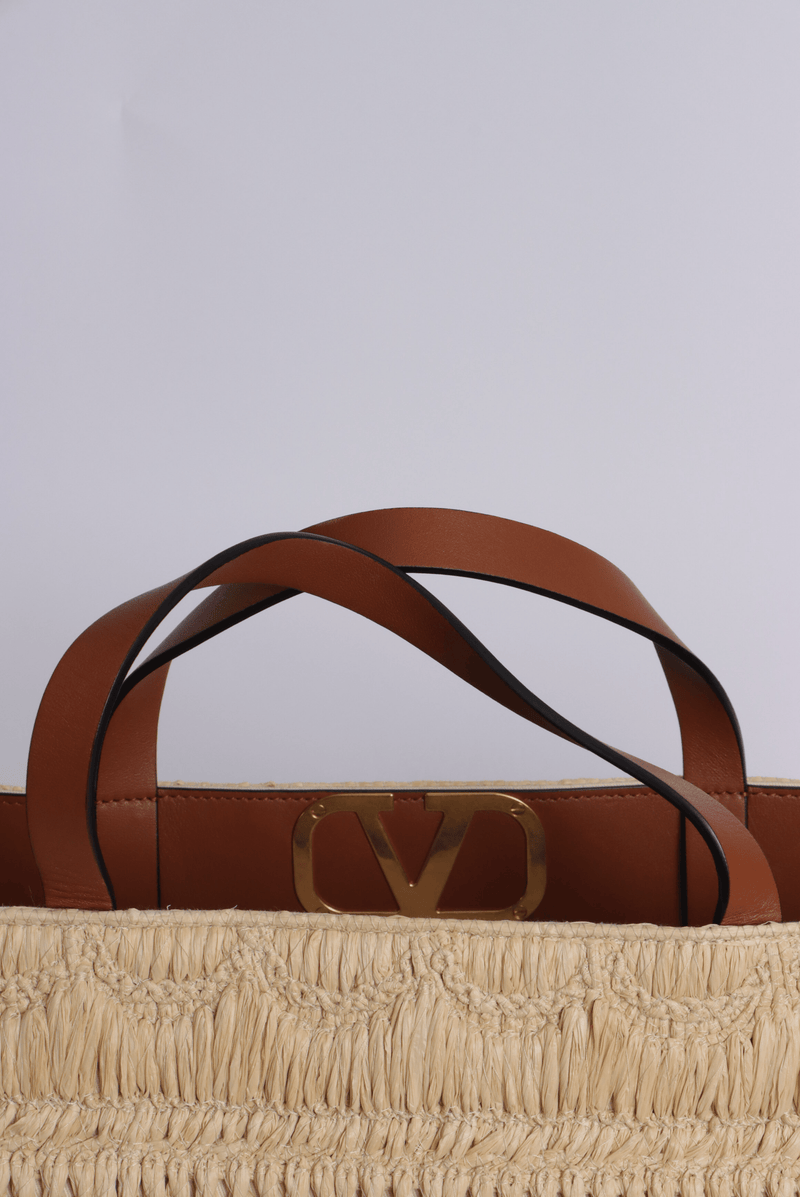 RAFFIA VLOGO TOTE