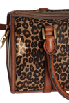 LEOPARD HOUSE CHECK BOSTON BAG