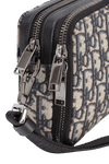 OBLIQUE ZIPPED POUCH W/ STRAP