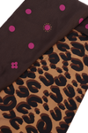 LEOPARD SNOOD INFINITY SILK SCARF
