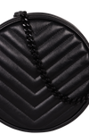 VINYLE ROUND CROSSBODY BAG