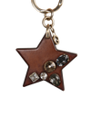 LEATHER STAR KEYCHAIN