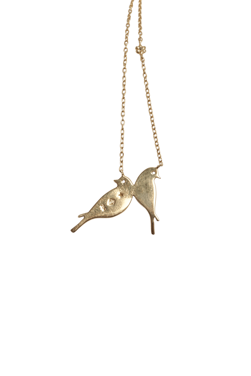 LOVE BIRDS 18K NECKLACE