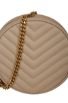 VINYLE ROUND CROSSBODY BAG