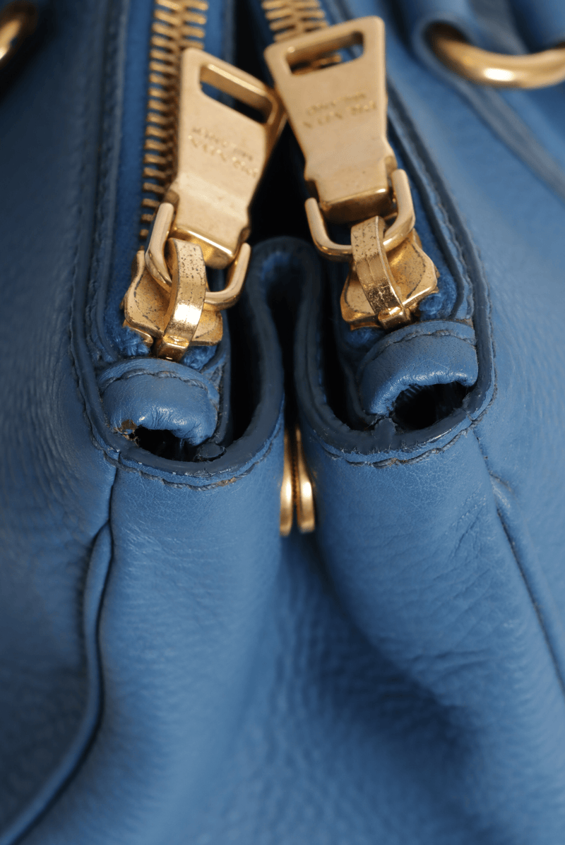 VITELLO DAINO DOUBLE ZIP TOTE