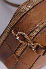 SAFFIANO LUX DOUBLE ZIP CROSSBODY BAG