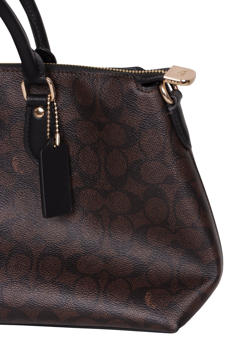BOLSA COACH SIGNATURE GEORGIA SATCHEL BAG MARROM ORIGINAL – Gringa
