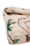 TERRYCLOTH PRINT SMALL PUFFER BAG