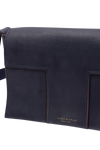 LEATHER BLOCK T SHOULDER BAG