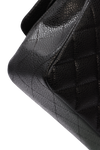 MEDIUM EAST WEST CLASSIC DOUBLE FLAP CAVIAR