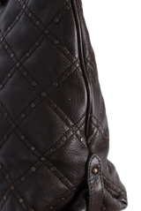 QUILTED STUD TOTE