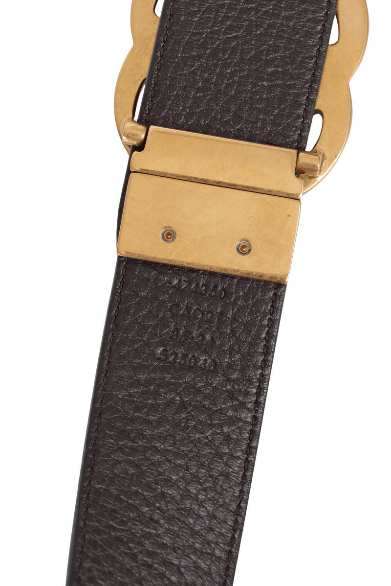 REVERSIBLE DOUBLE G LOGO BELT 85