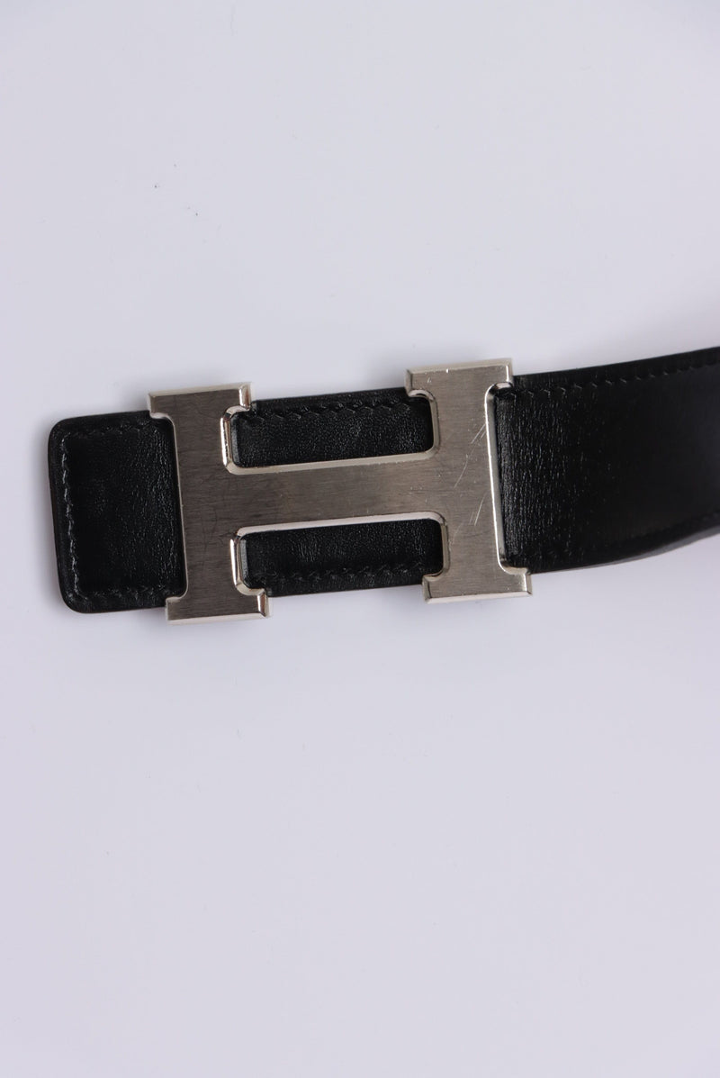 REVERSIBLE H BUCKLE BELT 85