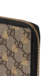 GG SUPREME BEES ZIP-AROUND WALLET