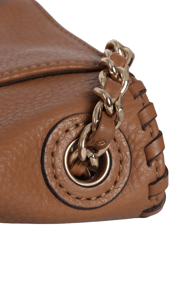 LEATHER FLAP BAG