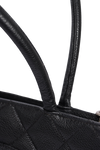 MEDALLION QUILTED TOTE CAVIAR