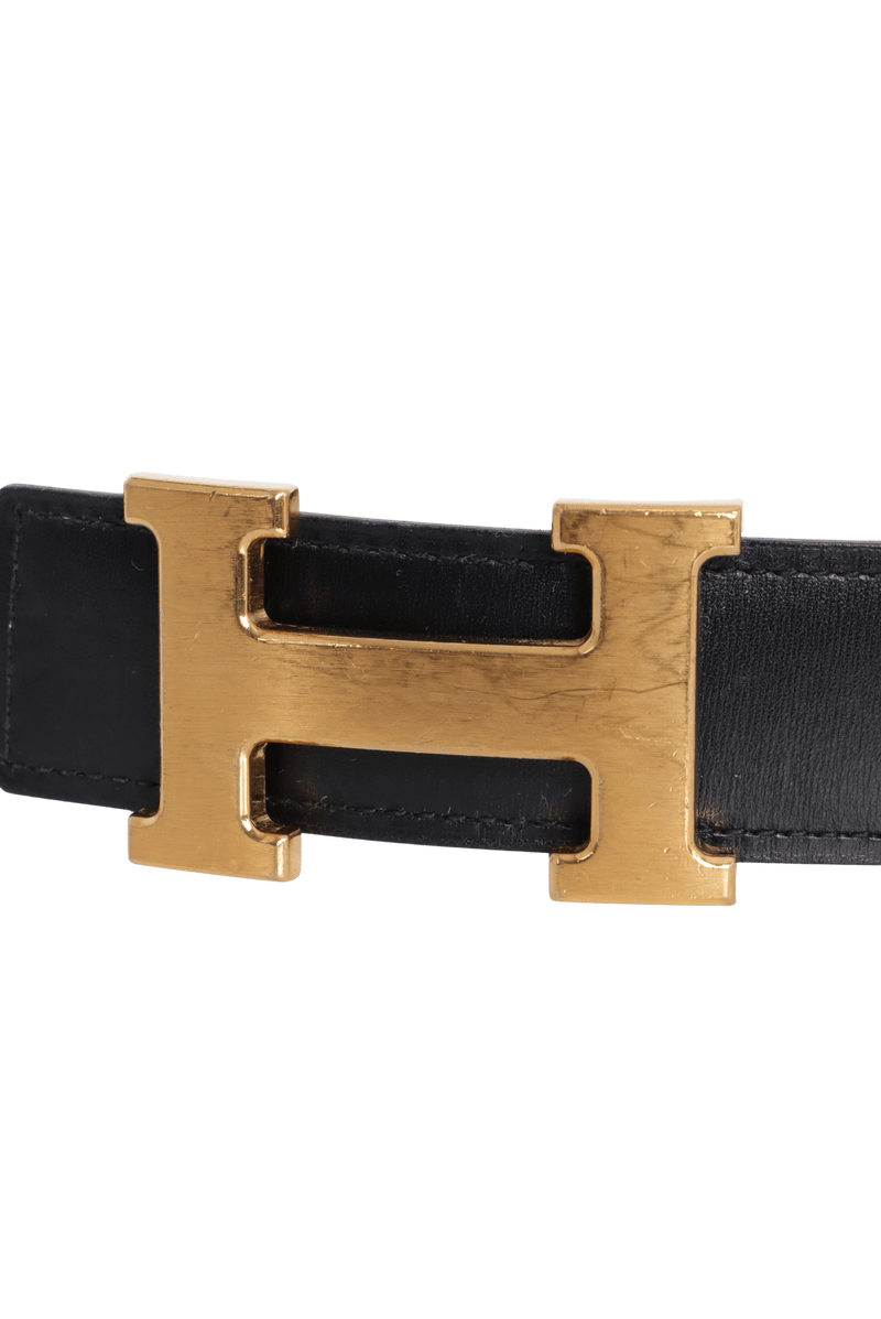 REVERSIBLE H BUCKLE BELT